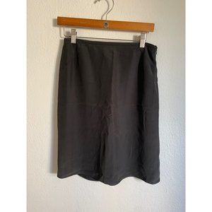 Armani Collezioni Grey Silk blend Mid-length Skirt Sz 2
